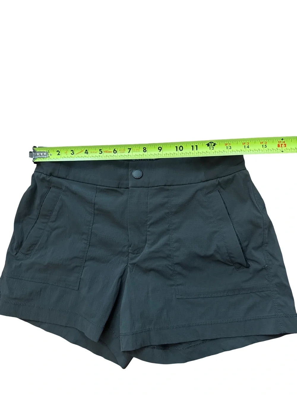 Athleta Women’s Dark Gray Shorts Size 2 Button Casual/Athletic Lightweight - Picture 3 of 8